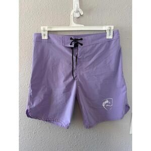 Men's Alphalete Swim Shorts size M Purple. No liner